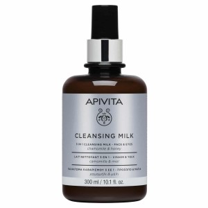 Apivita - 3 in 1 Cleansing Milk (Face & Eyes) camomile and miel