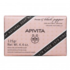 Apivita - Natural Soap - Rose & Black Pepper Soap