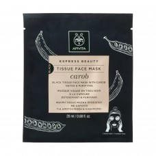 Apivita - Express Beauty - Detox and Purifying Black Tissue Face Mask with Carob 